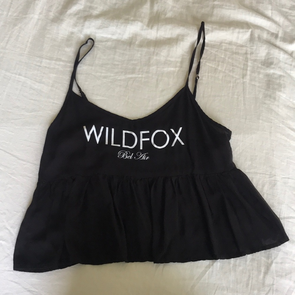 Wildfox Black Crop Top